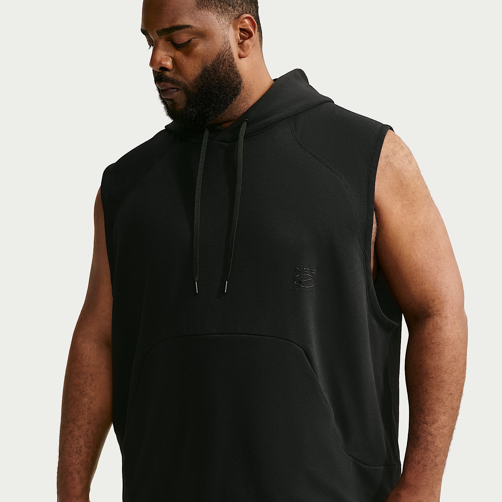 Nike N.A.C. Men's Dri-FIT Fleece Sleeveless Training Hoodie. Nike RO
